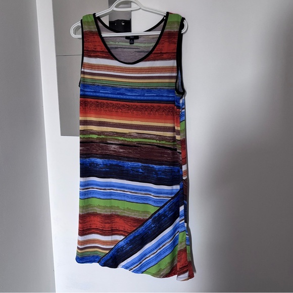 J.B.S. Colorful Striped Mini Dress - Picture 1 of 5